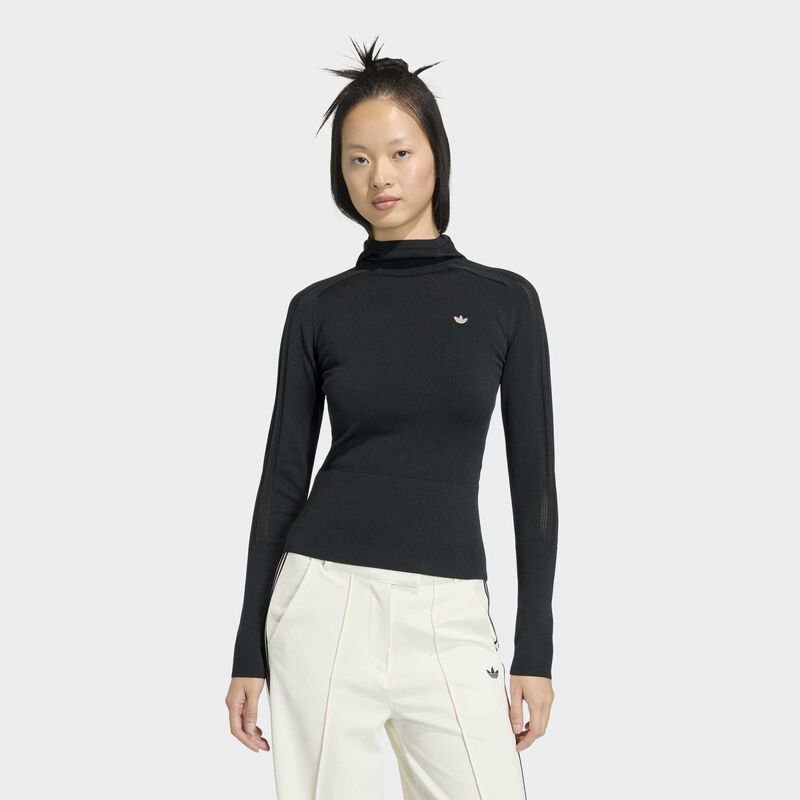 Ženska majica adidas Knit hooded ls