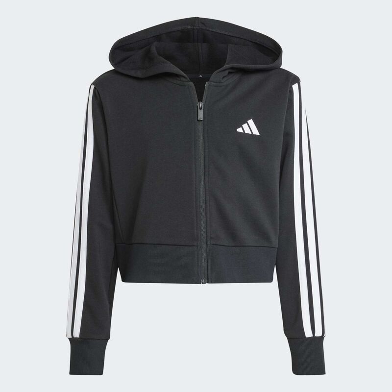 Dečiji duks sa zipom i kapuljačom adidas Jg 3s ft fz cro