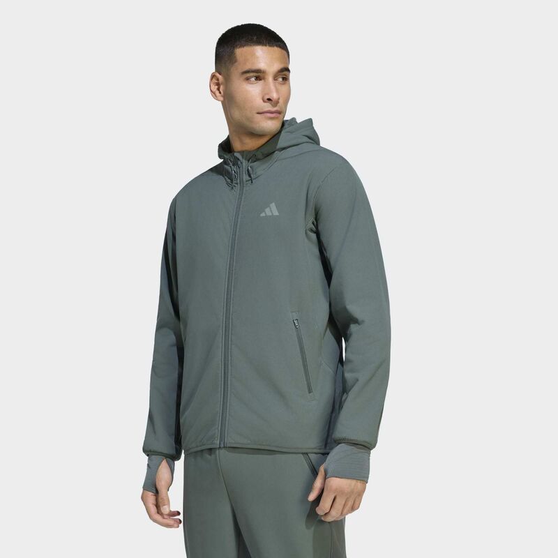 Muški duks sa zipom i kapuljačom adidas D4t climawarm full-zip