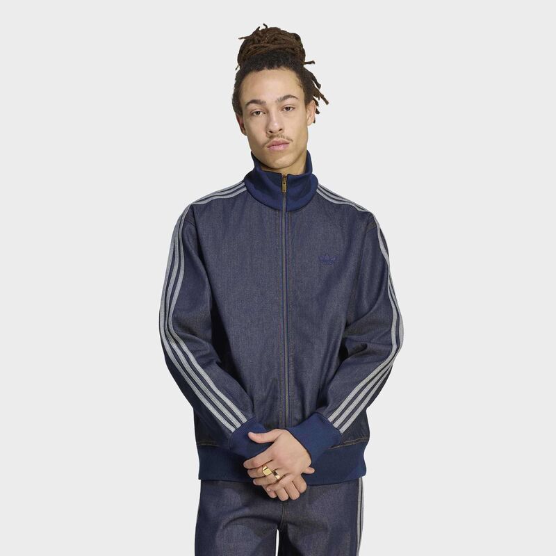 Muški duks adidas Firebird adicolor raw denim track top jacket