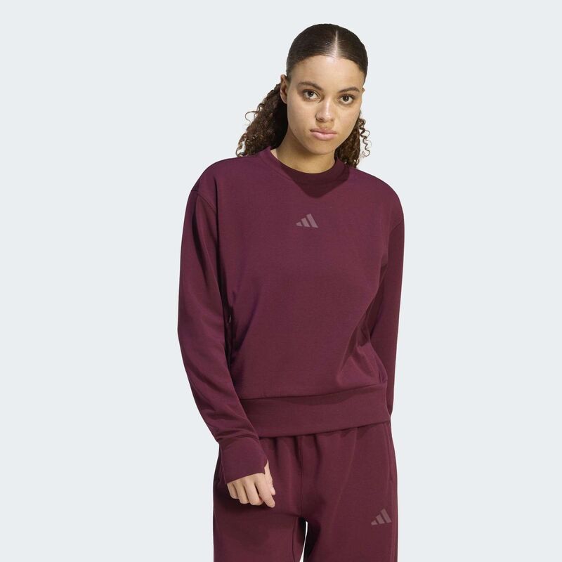 Ženski duks adidas D4t spacerknit workout crew neck