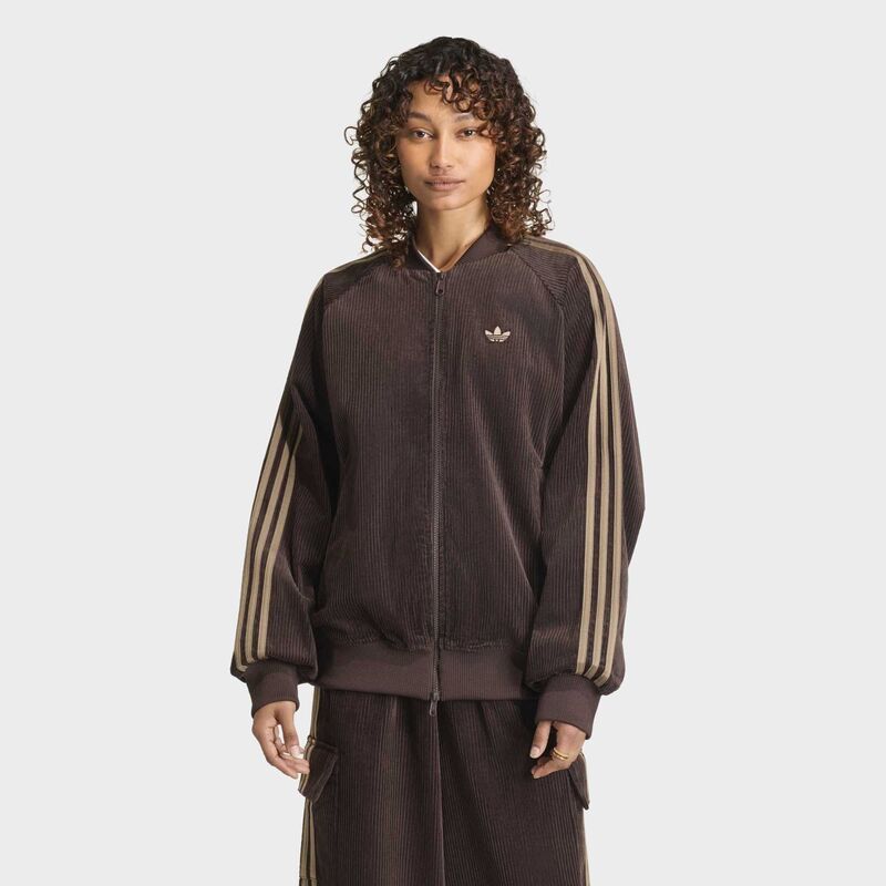 Ženski duks adidas corduroy sst oversized track top