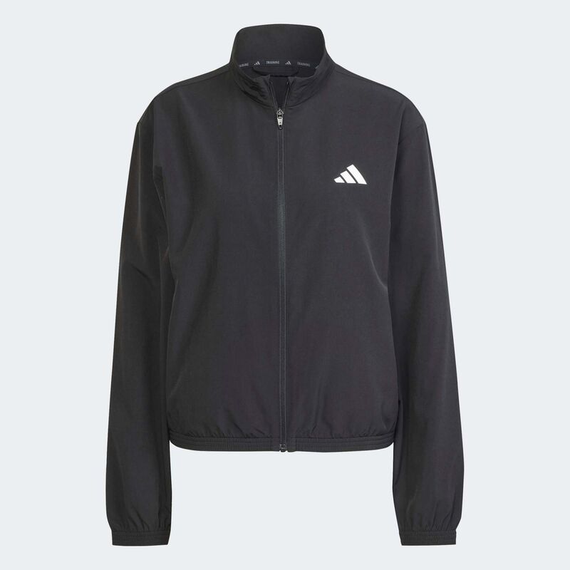 Ženski duks adidas workout essentials 3-stripes woven warm up jacket