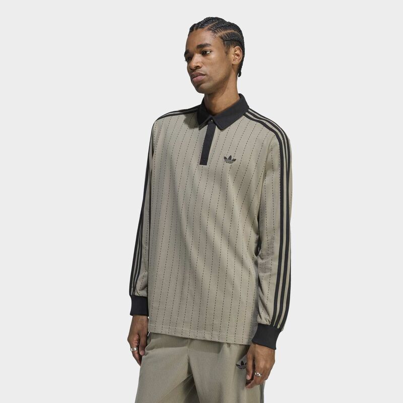 Muška majica adidas Pinstripes longsleeve polo