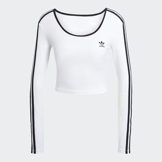 Ženska majica adidas 3s ls crop