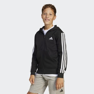 Dečiji duks sa zipom i kapuljačom adidas J 3s fl fz hd