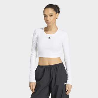 Ženska majica adidas Ess rib crop ls
