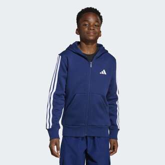 Dečiji duks sa zipom i kapuljačom adidas J 3s fl fz hd