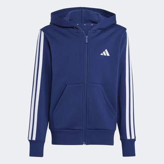 Dečiji duks sa zipom i kapuljačom adidas J 3s fl fz hd
