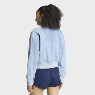 Ženski duks adidas Firebird denim tracktop