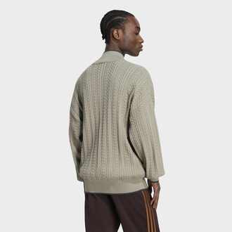 Muški duks sa zipom adidas Firebird cable knit track top