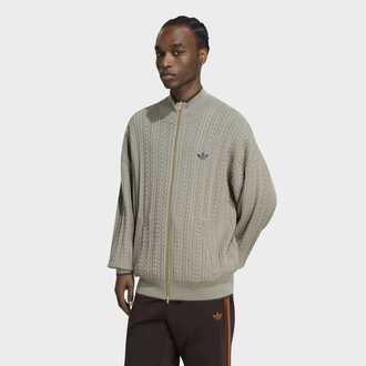 Muški duks sa zipom adidas Firebird cable knit track top
