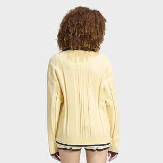 Ženski duks adidas Cable knit cardigan
