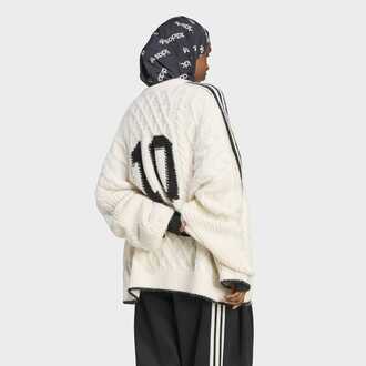 Ženski duks adidas Cableknit sweater