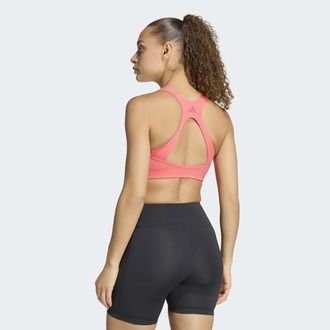 Ženska majica adidas Optimé workout 3-stripes medium support bra