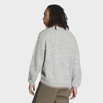 Muški duks adidas 3-stripes fluffy knit crew sweatshirt