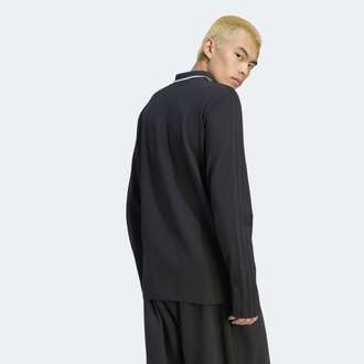 Muška majica adidas 3 stripes engineered rib long sleeve polo