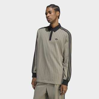 Muška majica adidas Pinstripes longsleeve polo