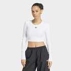 Ženska majica adidas Ess rib crop ls