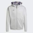 Muški duks sa zipom i kapuljačom adidas Mer sil fz hd m