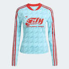 Ženska majica dugih rukava adidas Footie aop ls
