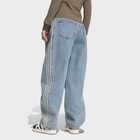Ženska trenerka donji deo adidas High rise barrel leg denim jeans