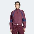 Ženski duks adidas Hyperglam 3-stripes color block woven 1/4 zip